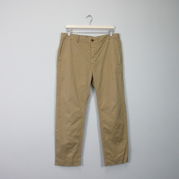 Sid Mashburn Chino Pants Men 34X30 Beige Cotton Straight Leg Casual Business 434 - Picture 1 of 11